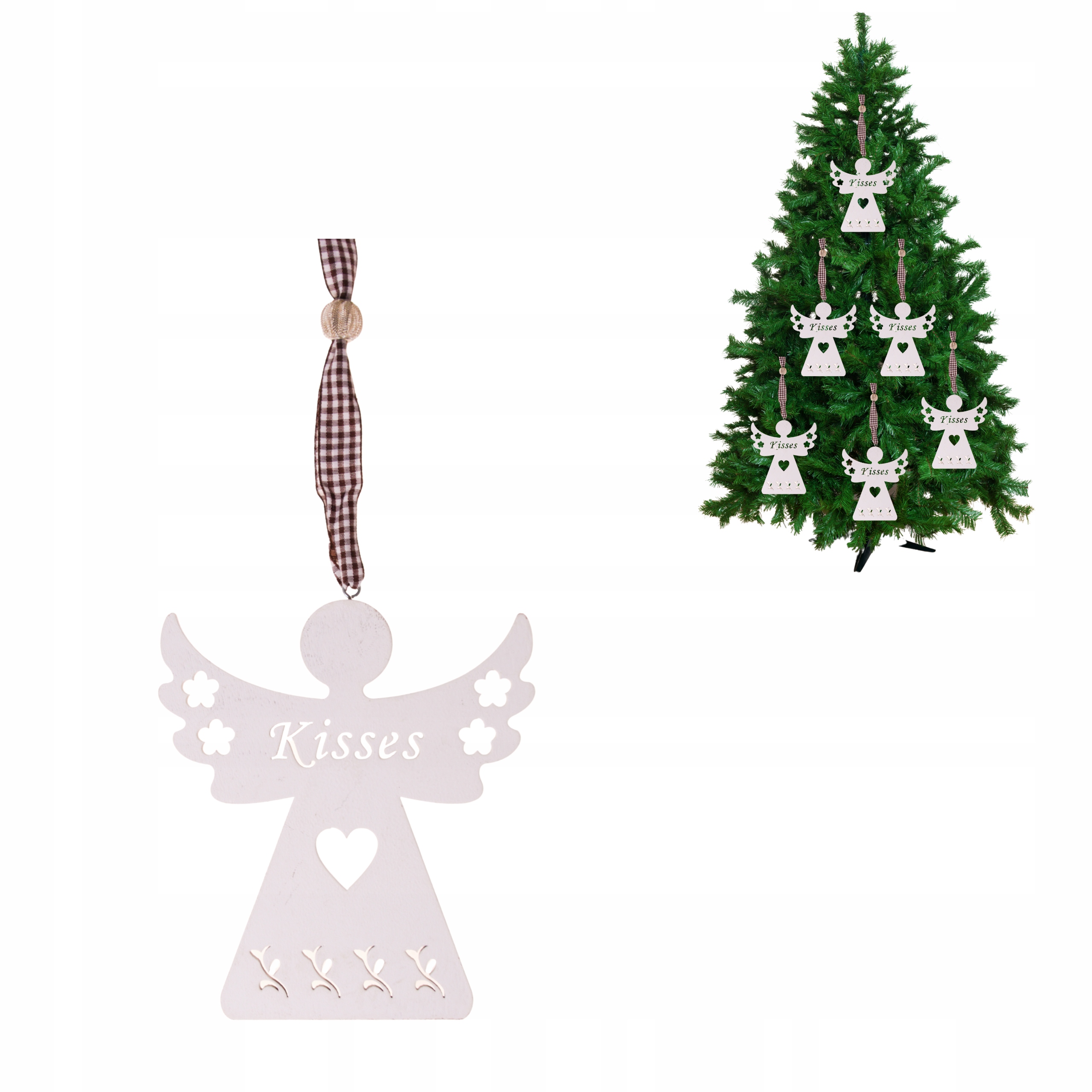 

Drewniane Bombki Zawieszki Na Choinkę Anioł Anioły