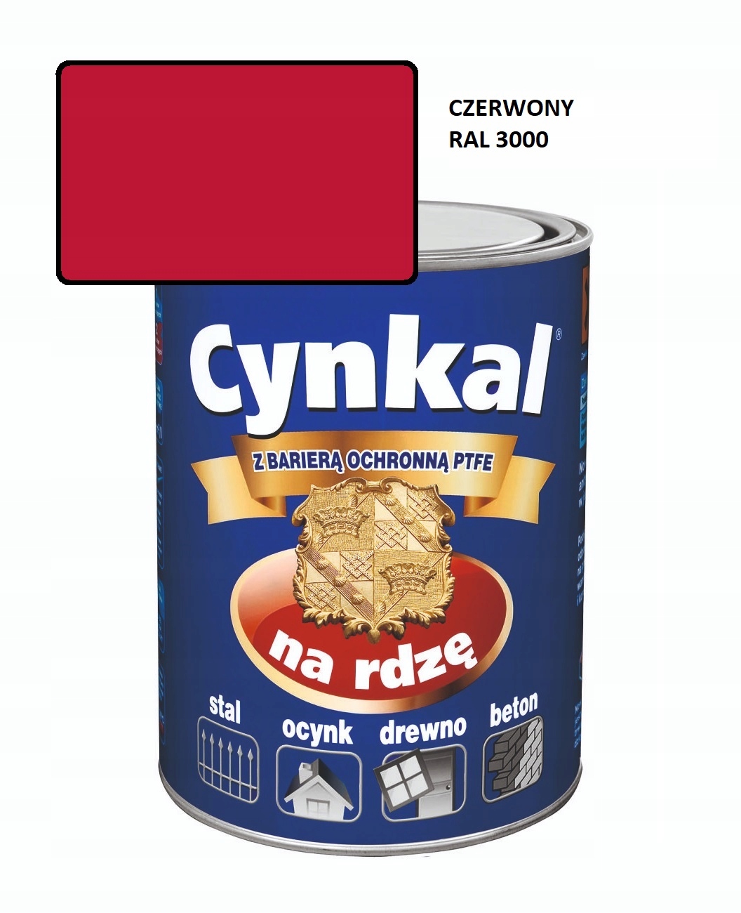 Farba na strechu Cynkal 10L Červená Ral 3000
