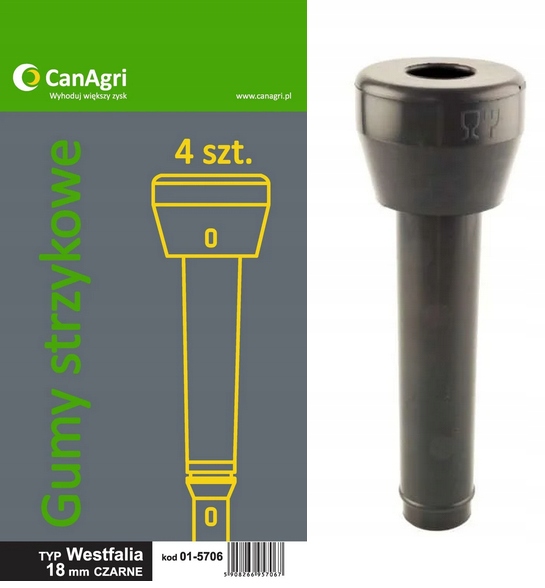 GUMY STRZYKOWE 18MM 4 SZTUKI TYP WESTFALIA
