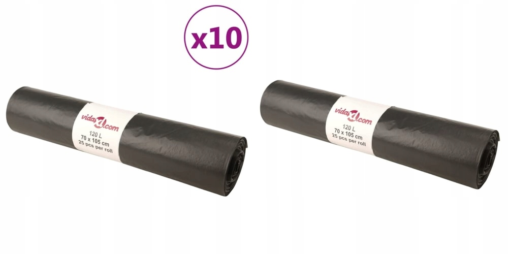 Levně Černé, Pytle na odpadky, 120 L, 250 ks