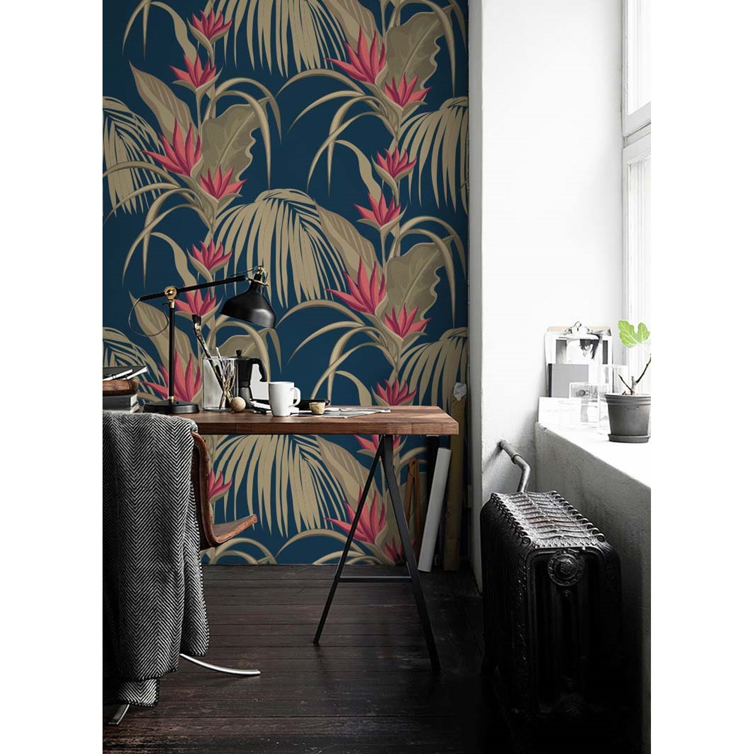 

Samoprzylepna fototapeta Liście i kwiaty 290x290cm