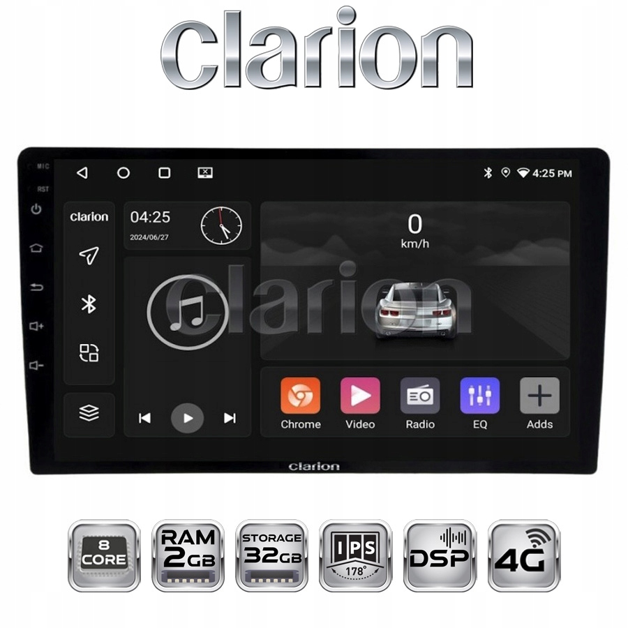 Stacja Multim.clarion GL700(XD8581-2325-10) 2+32 Gb (android 11+DSP+WI-FI)