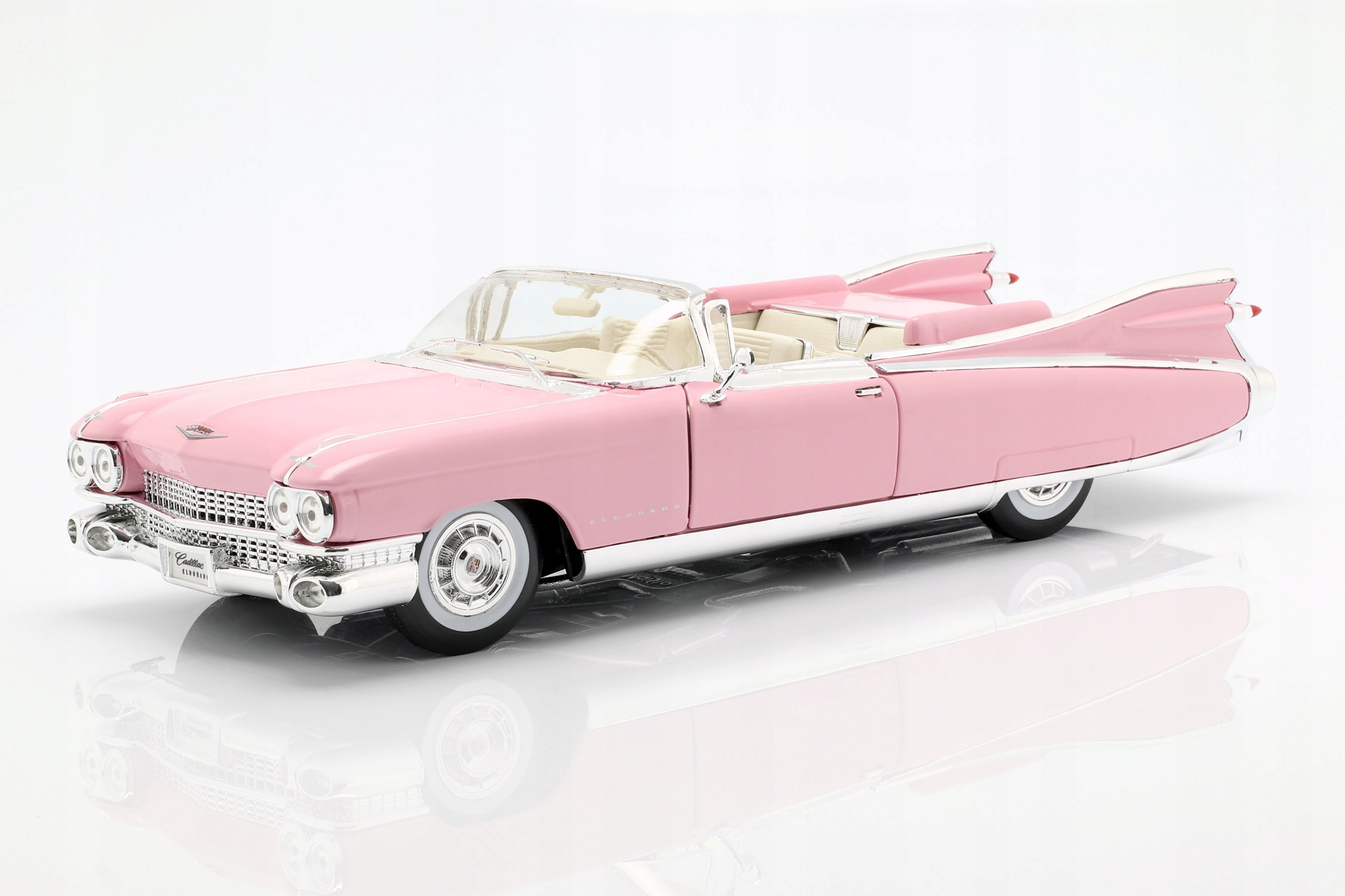Cadillac Eldorado Biarritz Cabriolet 1959 Maisto 1:18 Růžový Model 36813