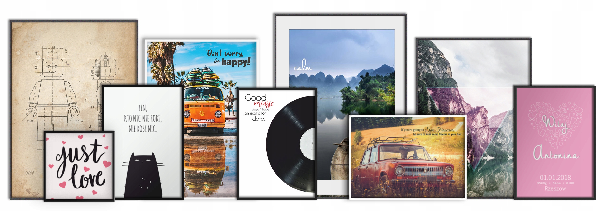 PLAKAT NA ŚCIANĘ 30x40cm -RETRO VINTAGE 109 wzorów Liczba sztuk 1