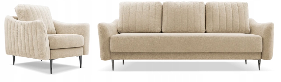 Sada Latina Dress Me 15, pohovka s funkcí spaní, křeslo šenilová Výrobce Pl