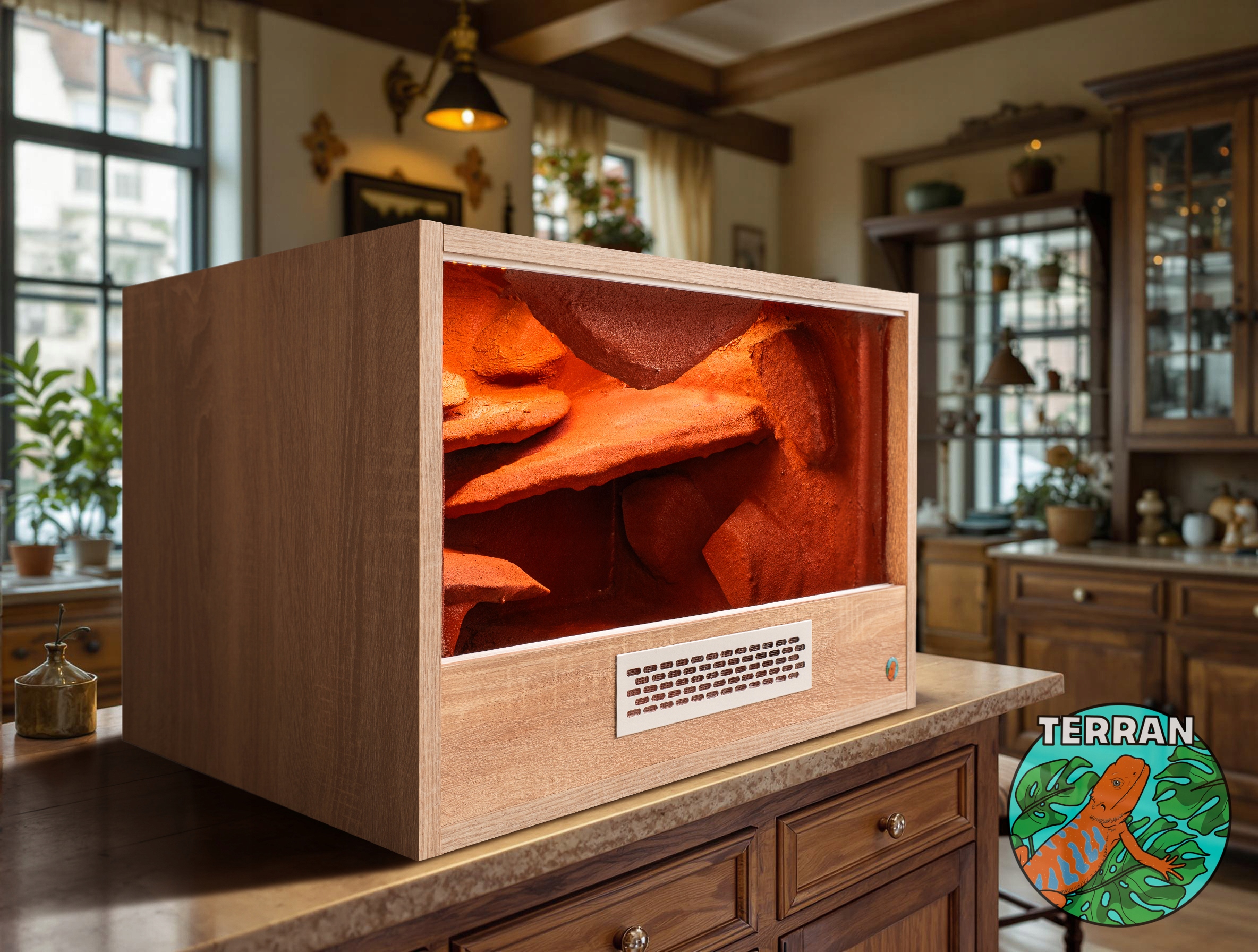 Levně Terárium 80 x 40 x 40 cm z nábytkové desky