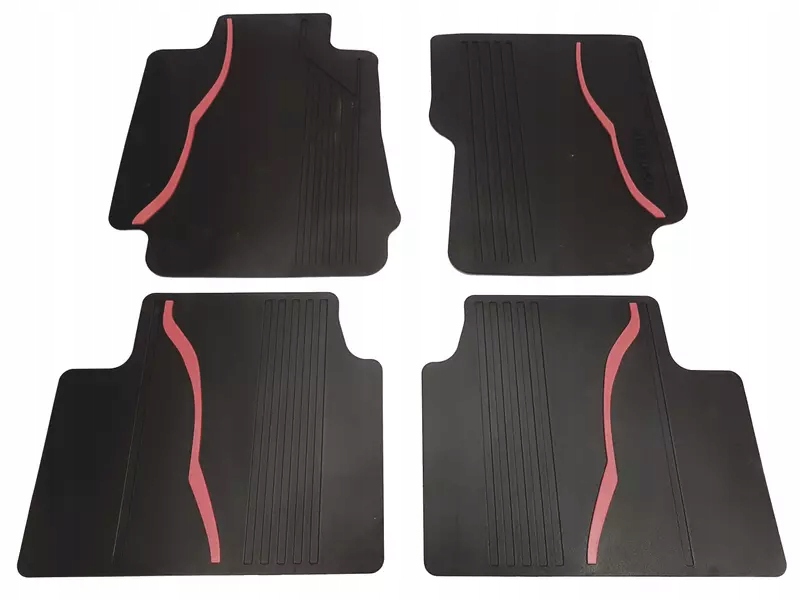 Originálne Gumové Koberčeky S Červenou Povrchovou Úpravou Alfa Romeo Giulia 4WD