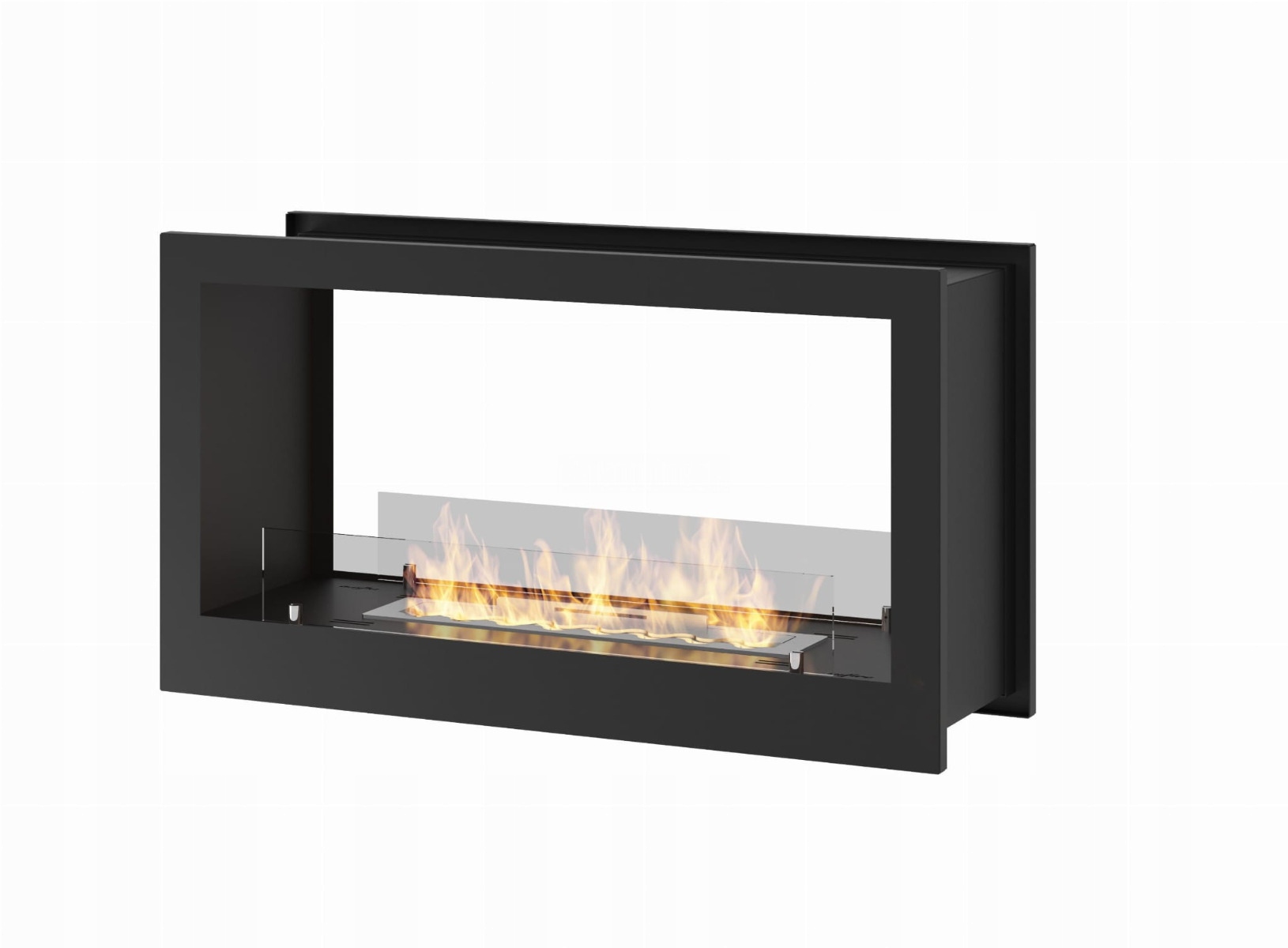 Biokominek do zabudowy Infire 2 Side 900 czarny