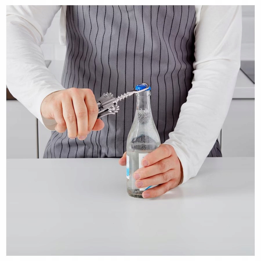 KORKOCIĄG IKEA IDEALISK SREBRNY OTWIERACZ DO WINA Marka Ikea