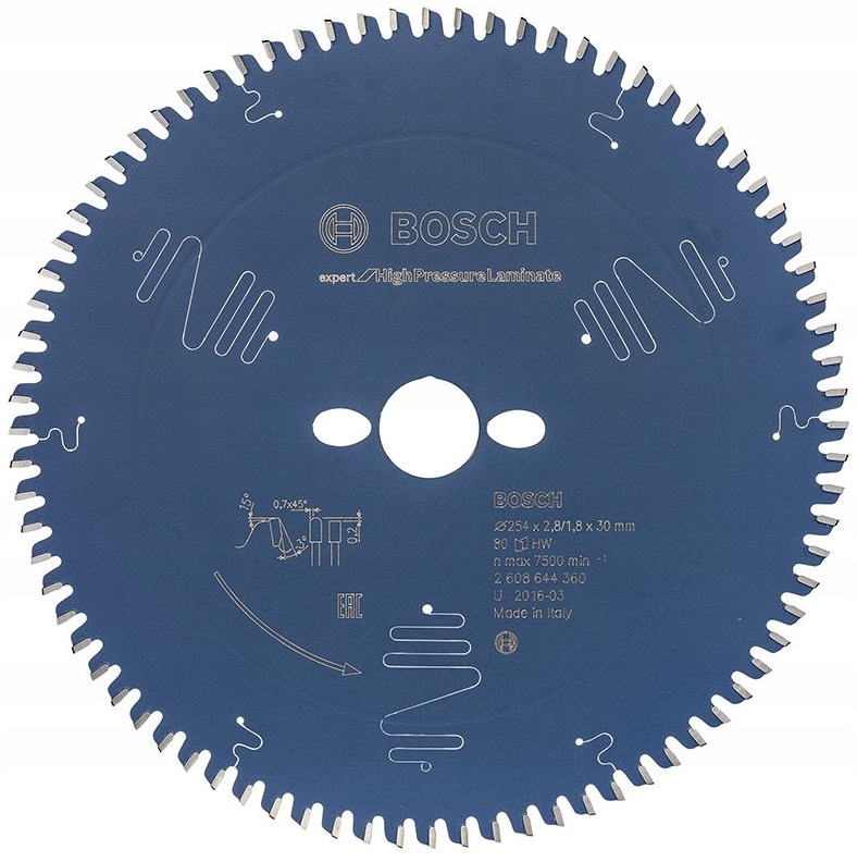 

Bosch Tarcza Do Laminatu Płyt Hpl Trespa 254mm 80z