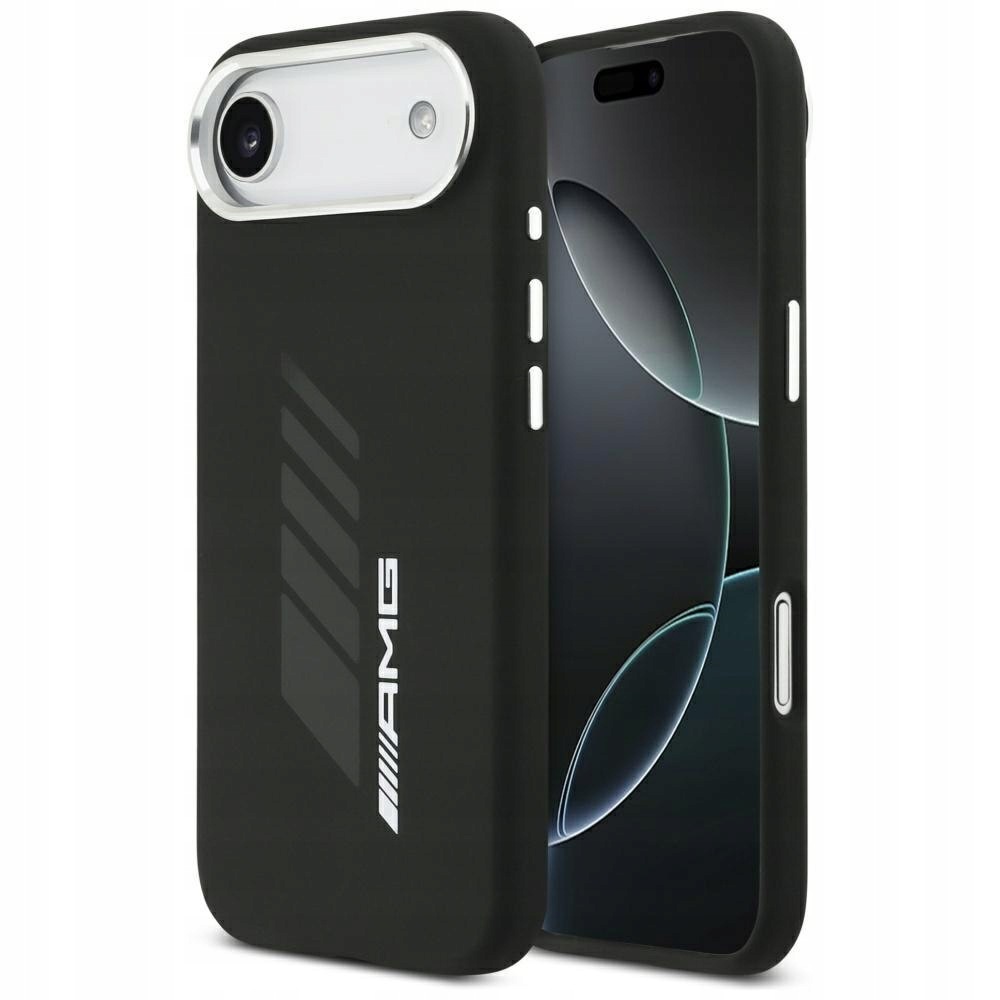 Etui Amg Silicone Oversize Rhombs MagSafe do iPhone Air czarny