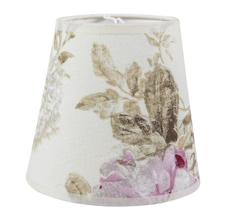 

Abażur Klosz 8X12X11 Kwiaty Roże Beż Klamerka