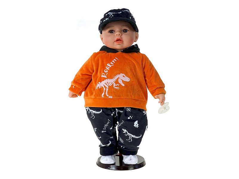 LALKA BOBAS 45cm MÓWI I ŚPIEWA, SMOCZEK