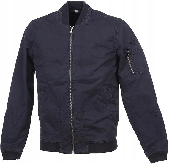 Teddy Smith Tmavě Modrá Bunda Bomber Bavlna Zip M Jpb