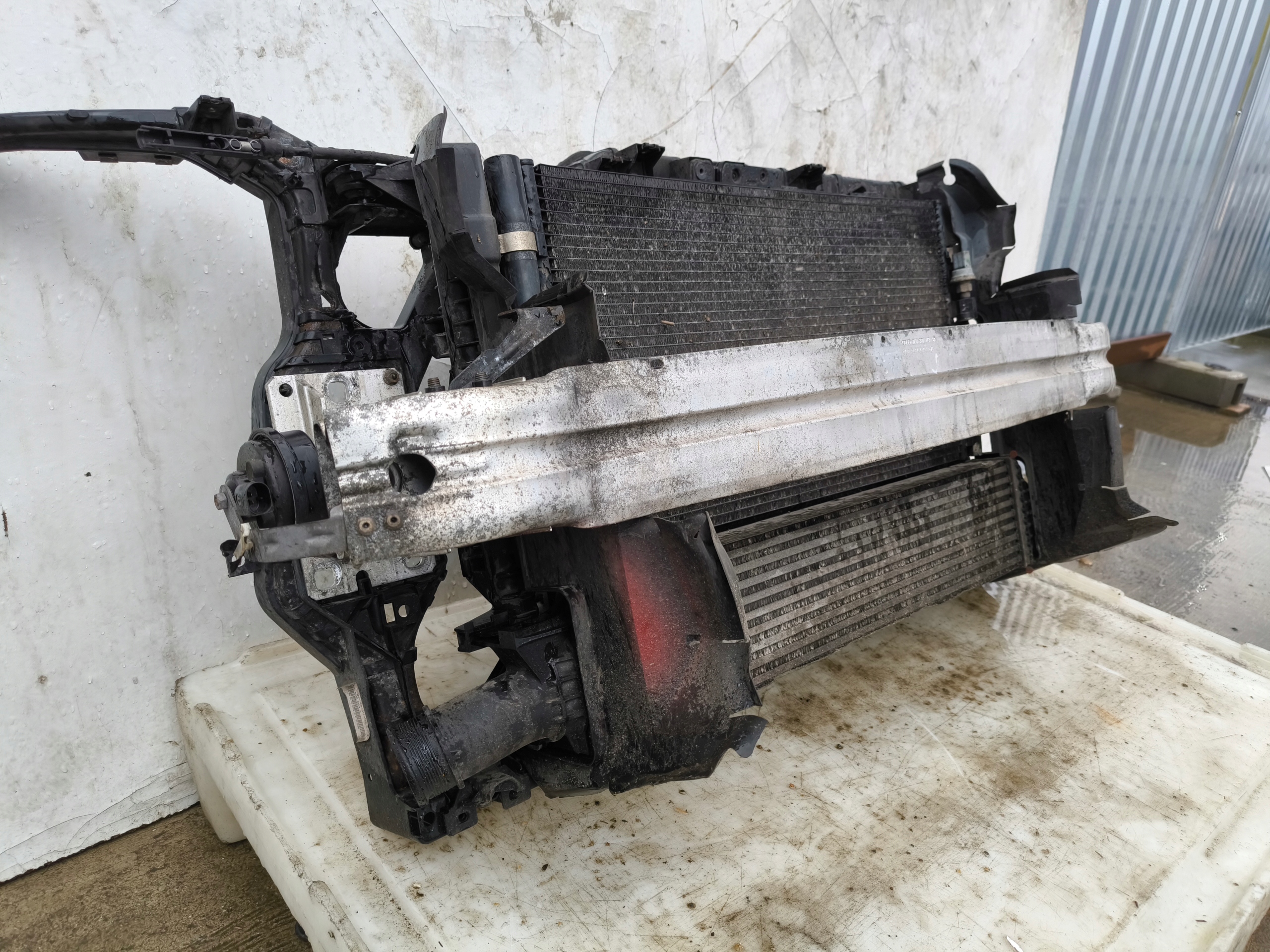 support panel for radiators complete AUDI A4 B8 1.8 2.0 TDI TFSI 1 fan MANUAL