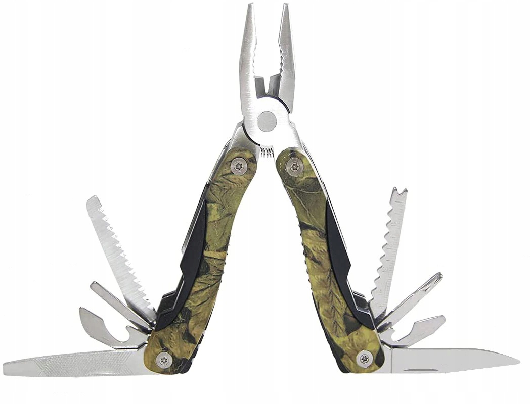 Multitool kombinerki SURVIVAL Camo LIŚĆ 12 in1 MUL5 Marka inna marka
