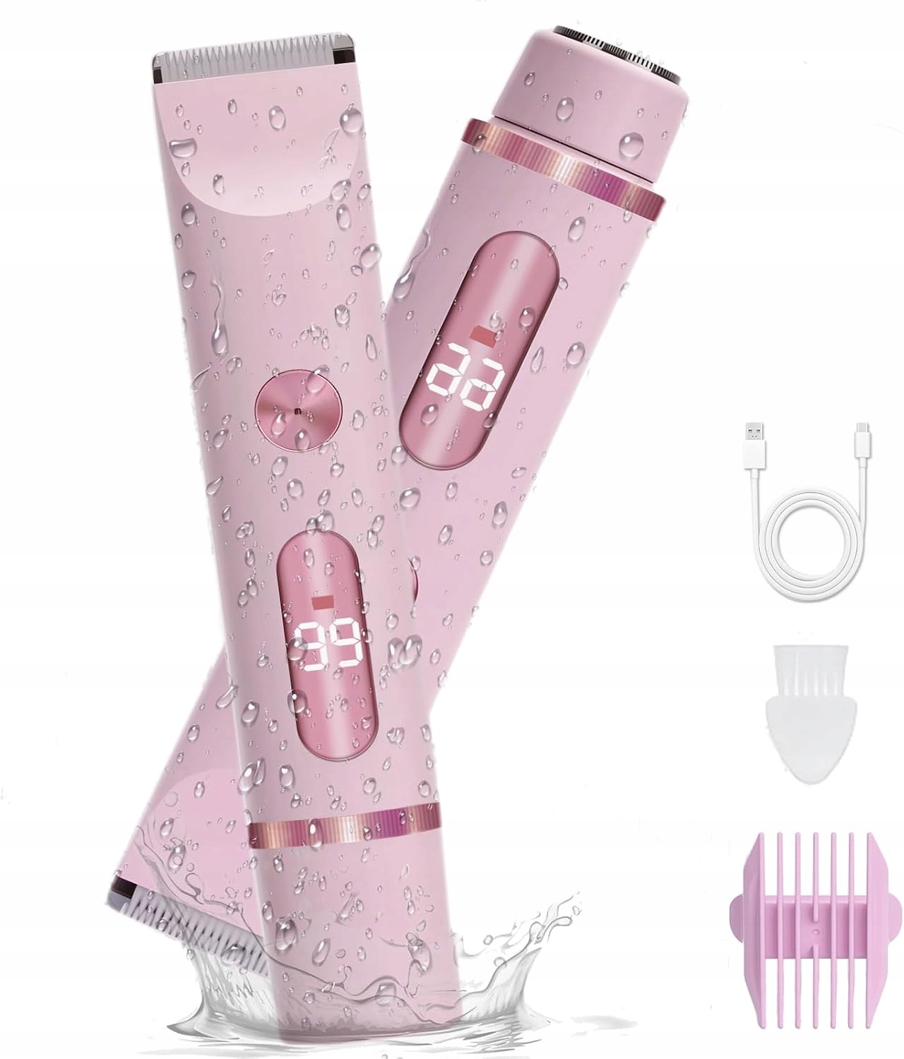 Golarka damska z podwójną głowicą, bezprzewodowy trymer dla kobiet