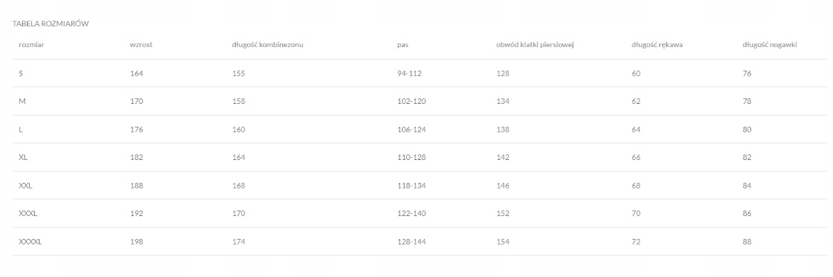 Kombinezon pszczelarski Łysoń- CLASSIC rozmiar S Rodzaj kombinezon