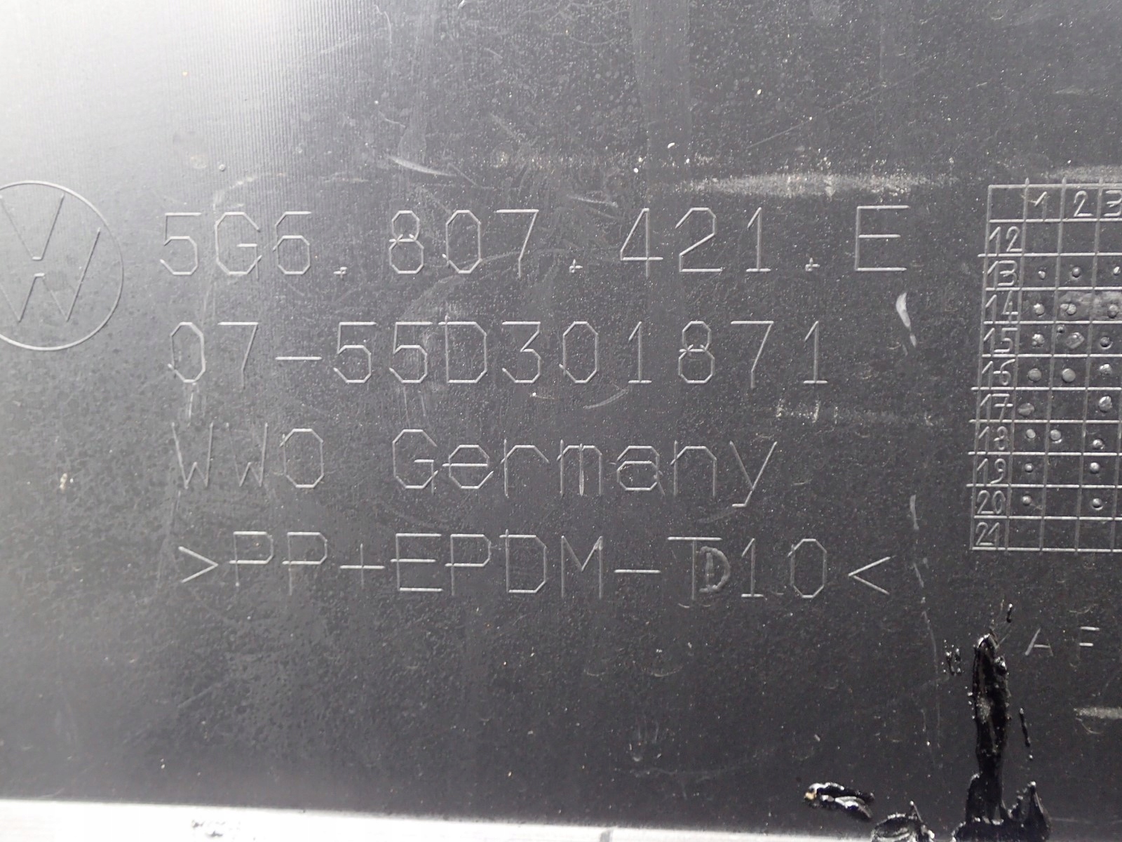 bumper rear part rear VW GOLF VII 7 5G6 R LINE HB
