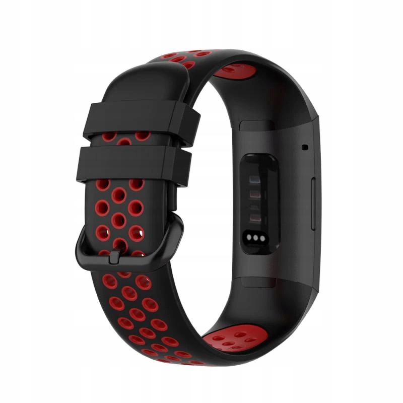 

Fitbit Charge 3 4 Pasek Silikonowy Double Hit S/m