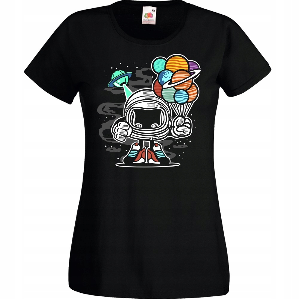 

Koszulka astronauta balony planety XL czarna