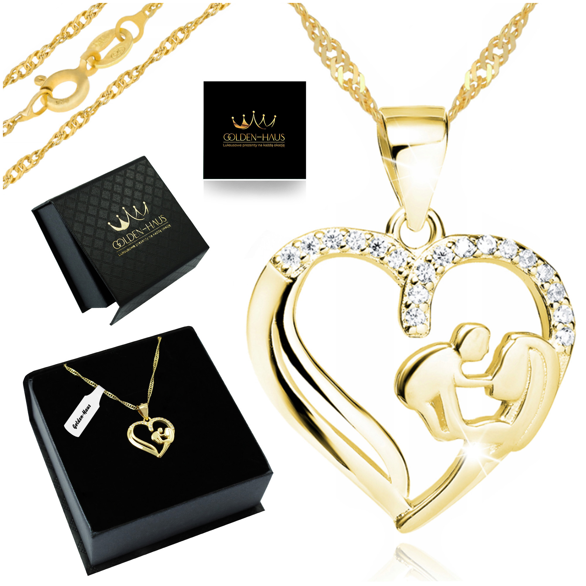 Řetízek Řetízek 925 Se Srdíčkem A Štítek Označkou Se Zirkony Jako Dárek