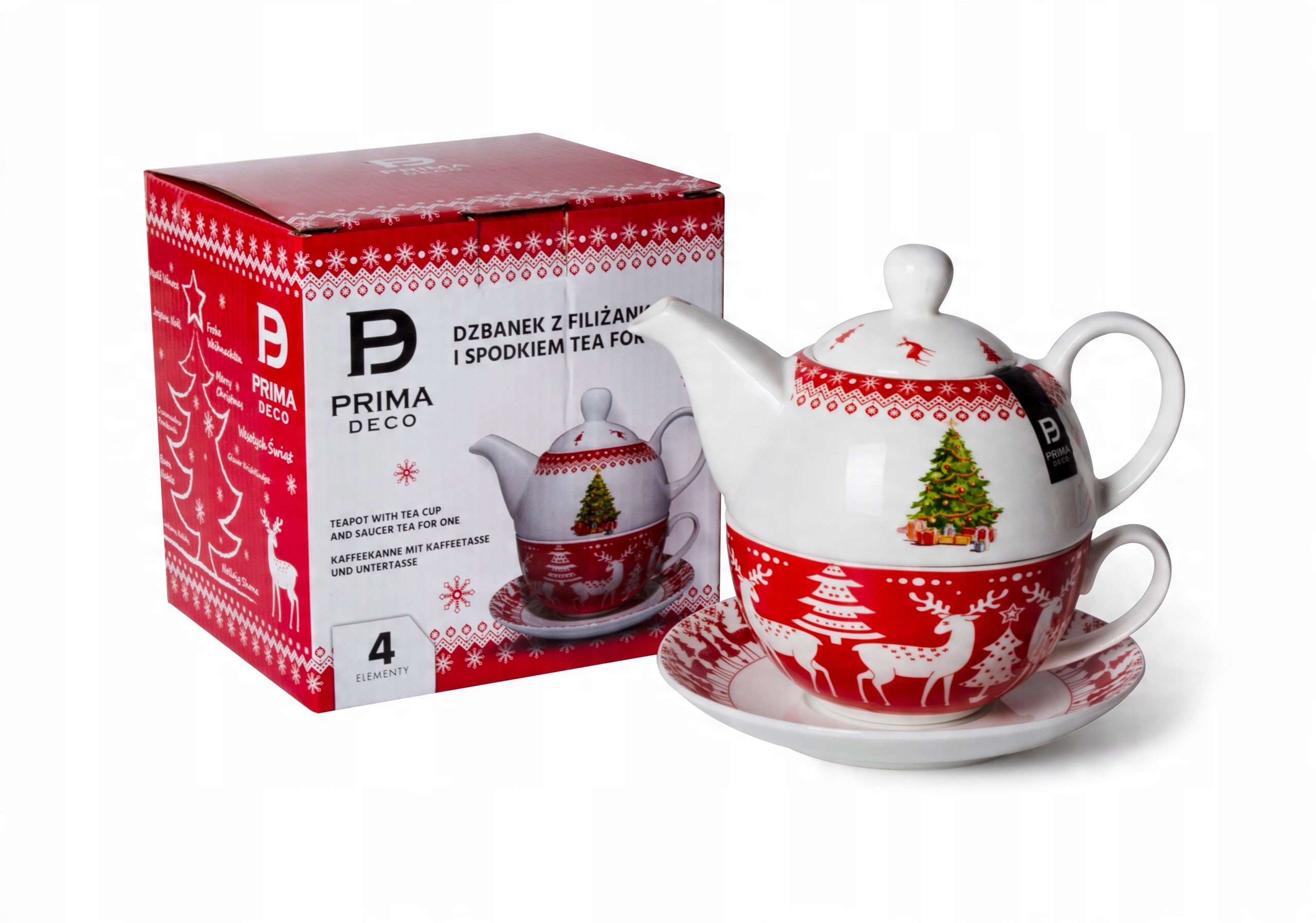 

Dzbanek Imbryk Porcelanowy Z Filiżanką Tea For One
