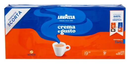 Levně Mletá káva Lavazza 4x250 g (1 kg) Crema E Gusto Přímo z Itálie! 09.2026