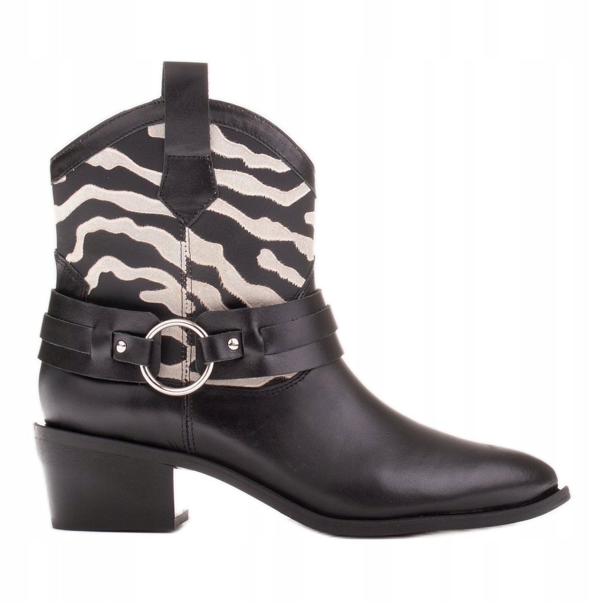 

Kowbojki Kaja z paskiem ozdobnym r.38