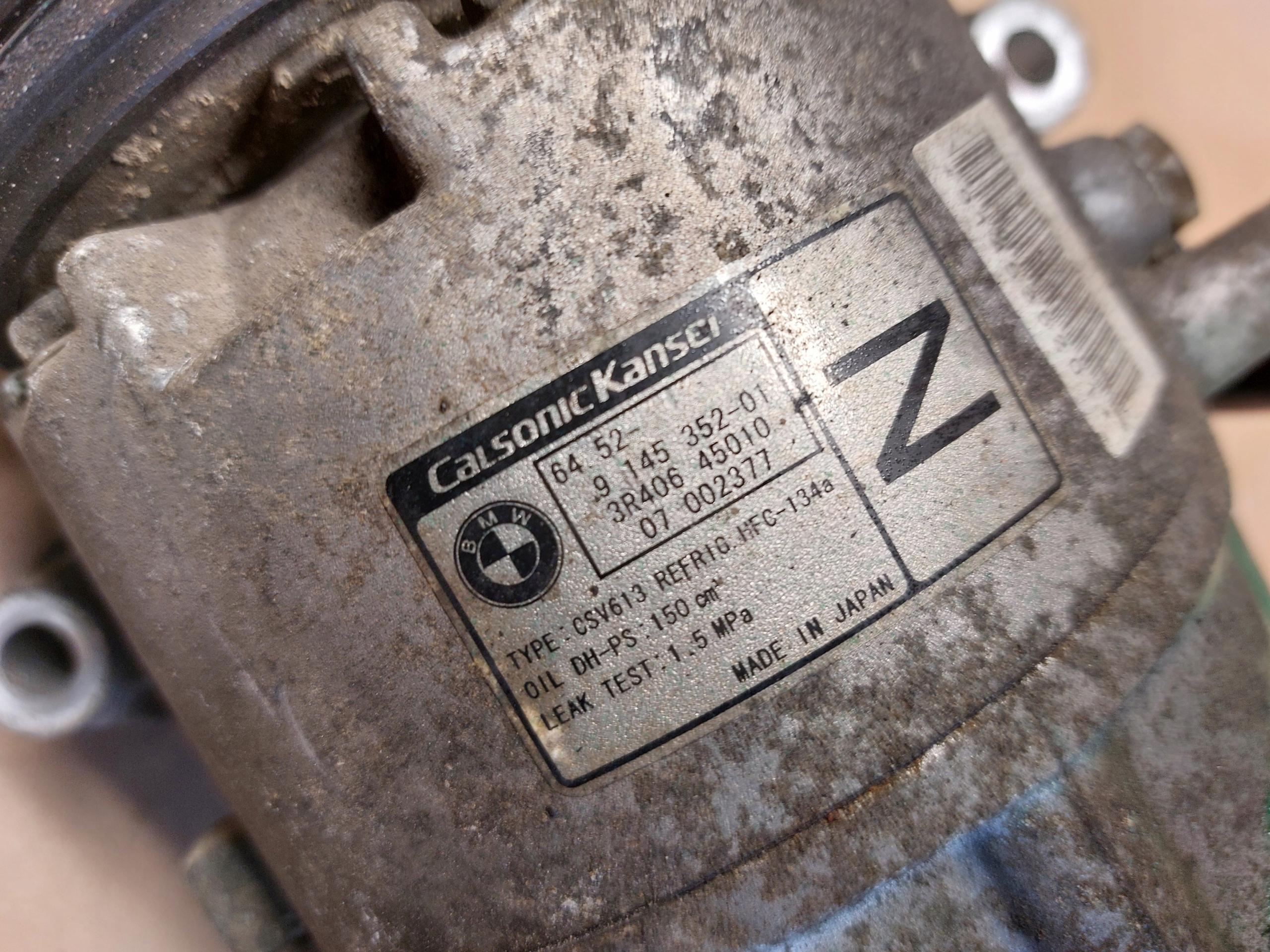 kompresor klimatizaci BMW Z4 E85 07r 2.0 a 9145352