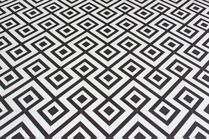 WYKŁADZINA PCV CZARNO BIAŁA szer. 2 m RETRO DO KUCHNI WIATROŁAPU ARTIFACT Szerokość 2 m