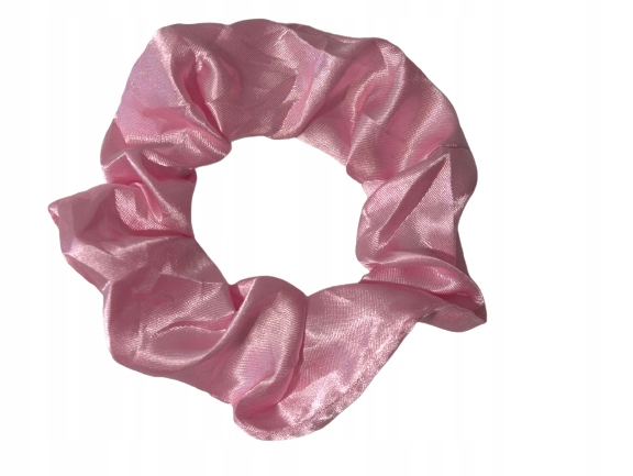 

Scrunchies Gumka Do Włosów Różowa Satynowa