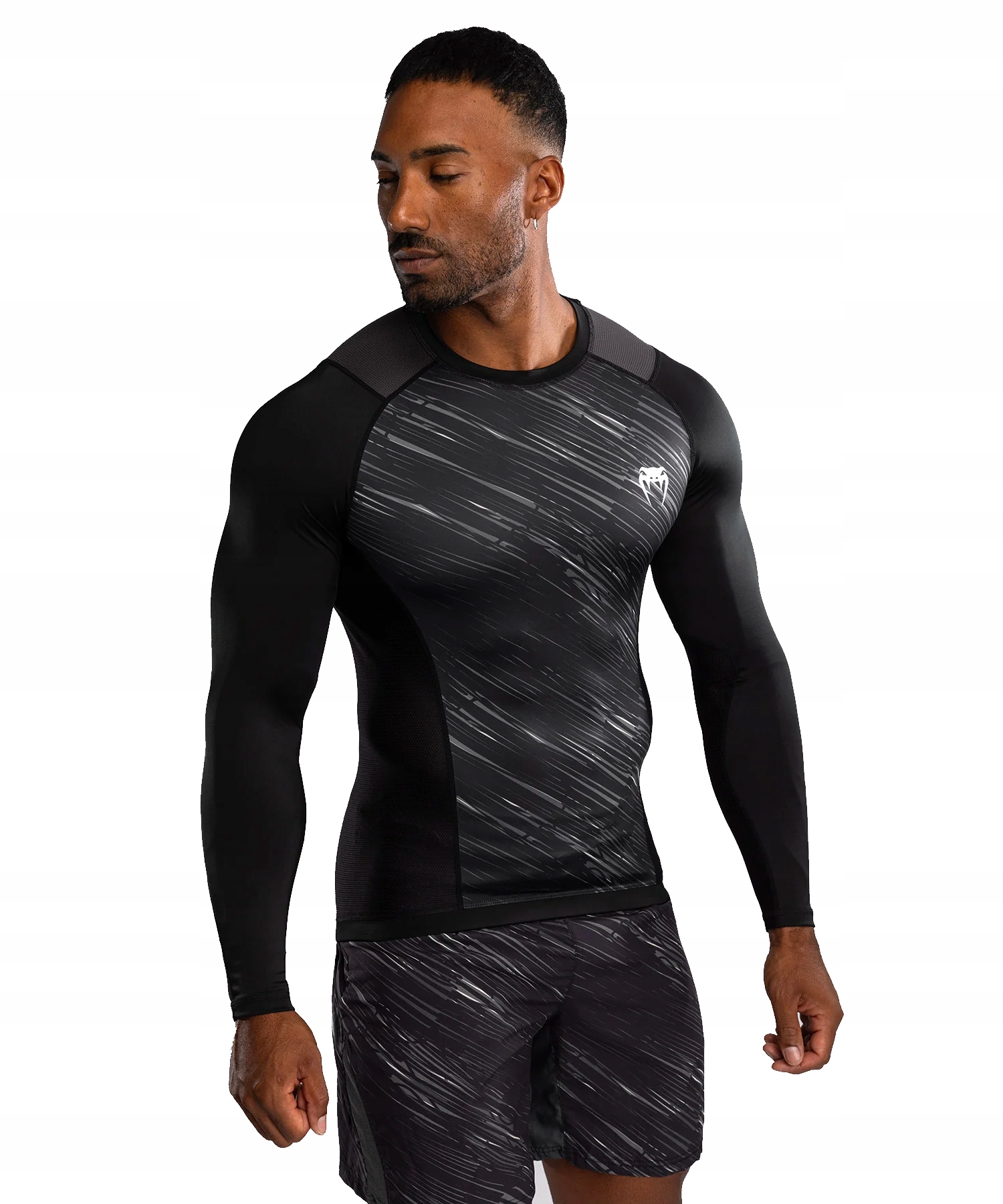 Venum Rashguard Długi Rękaw Long Sleeve Tectonic Rapid Black/Storm Grey XL