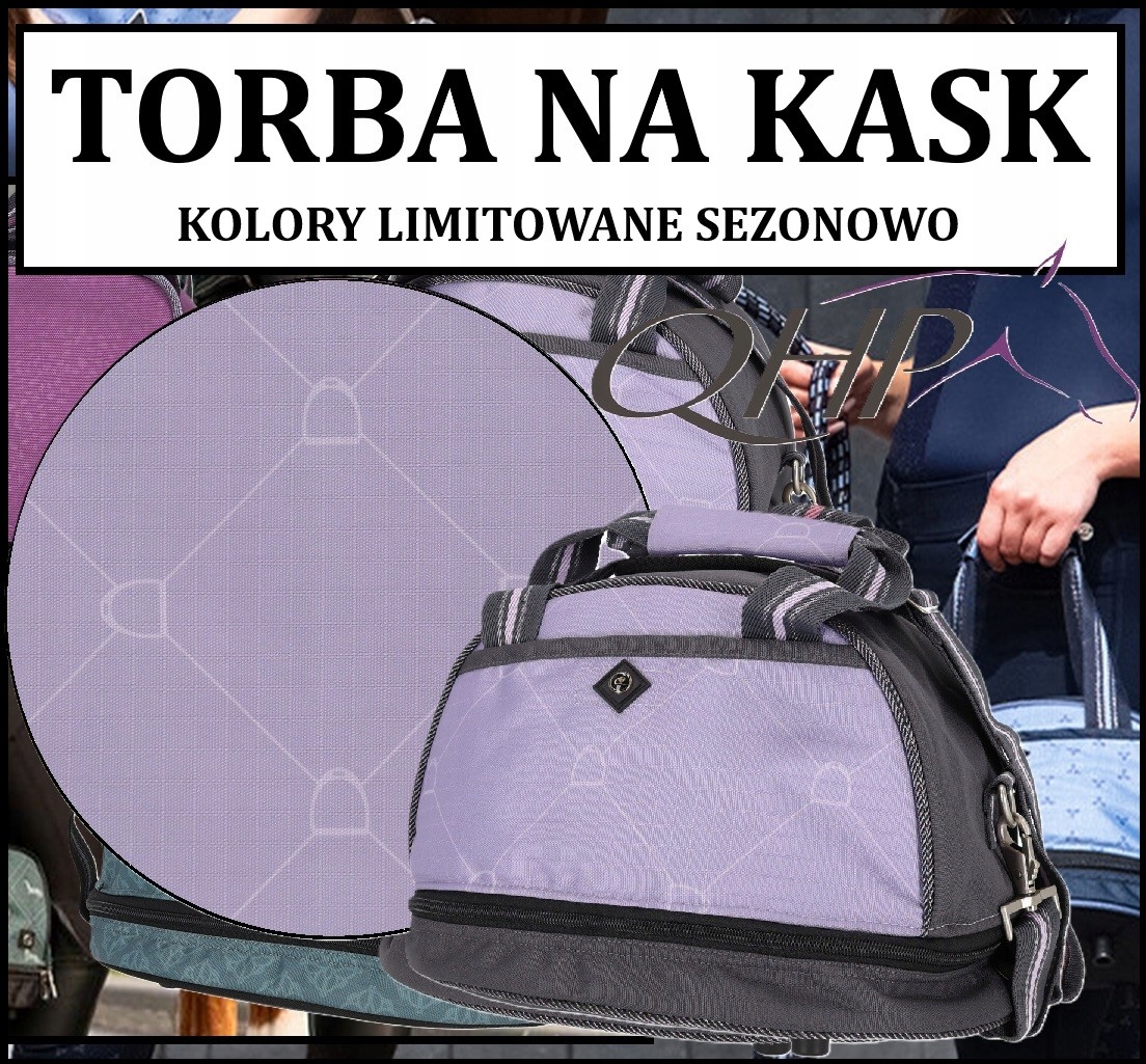 Torba na kask pokrowiec ochronny na toczek Lavender uniwersalny Qhp