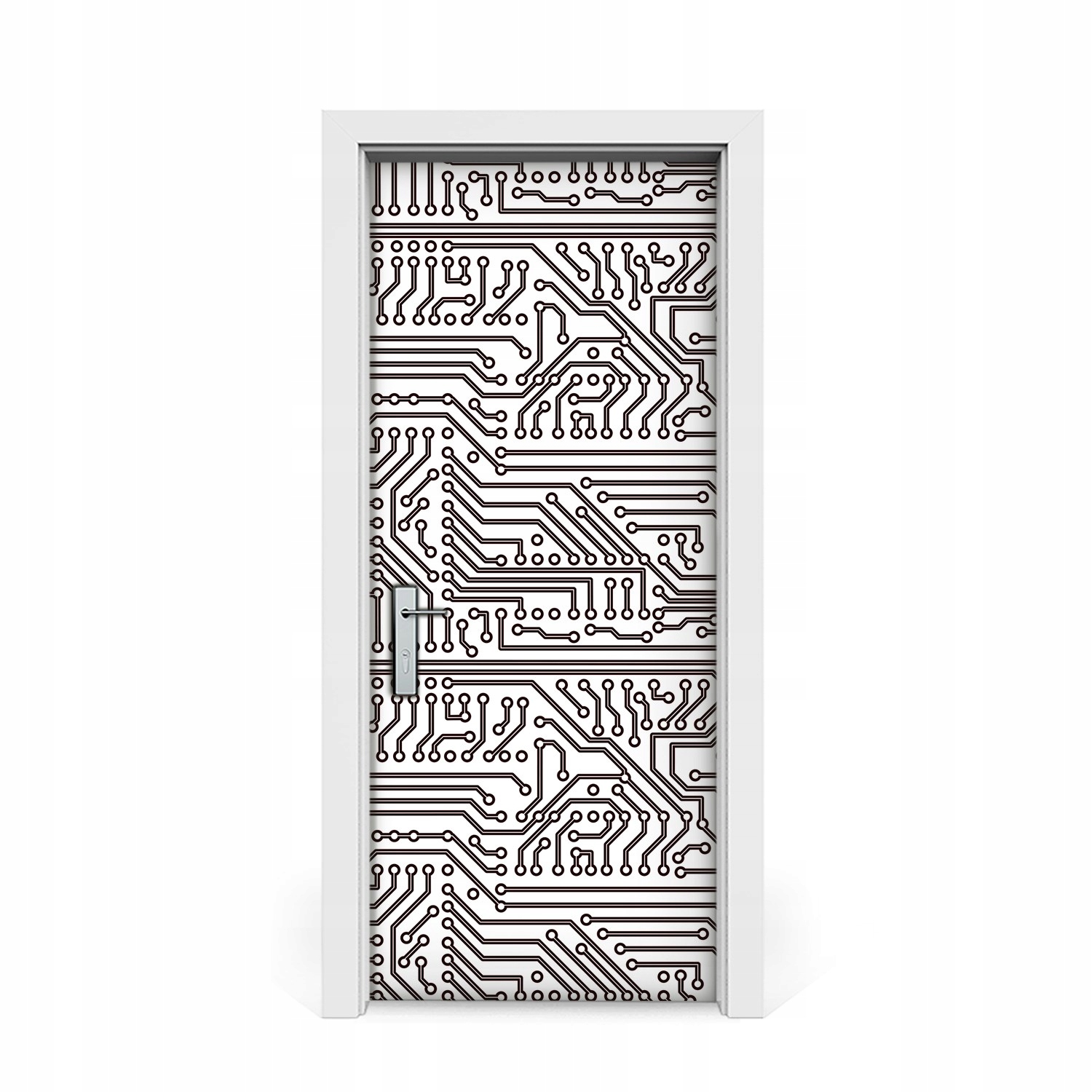 

Naklejka na drzwi okleina Układ scalony 85x205