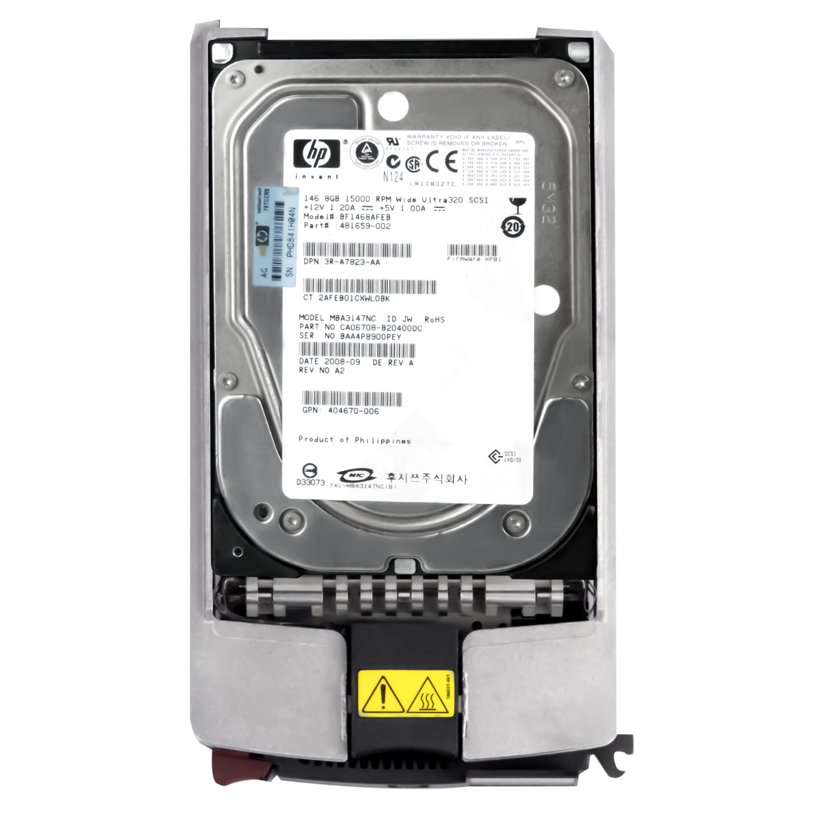Hp 481659-002 404712-001 146GB 15K 16MB Scsi U320 3,5" BF1468AFEB