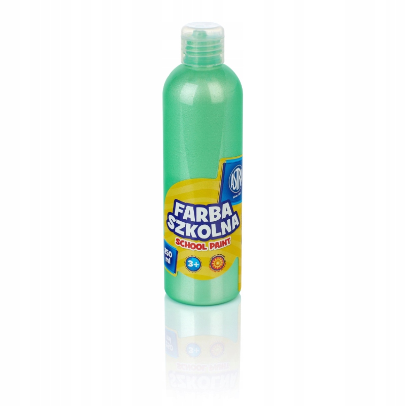 Farba szkolna 250 ml - perłowa zielona