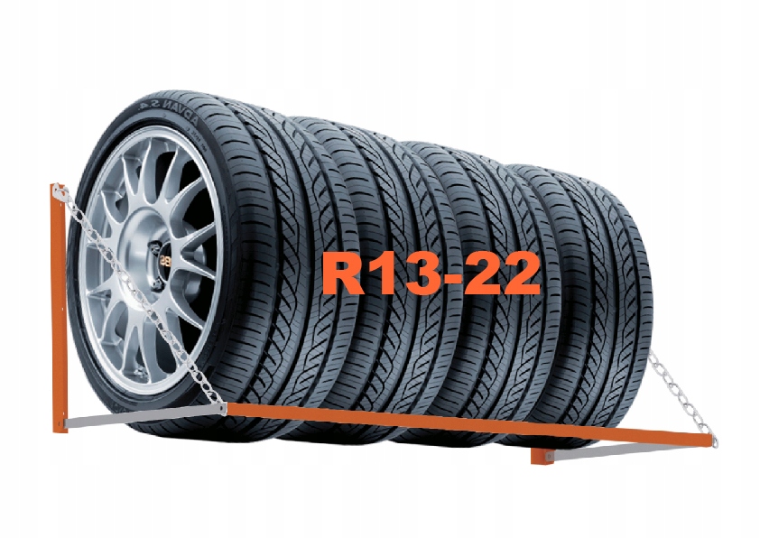 Wieszak ścienny półka na opony KOLCHUGA Marka inna