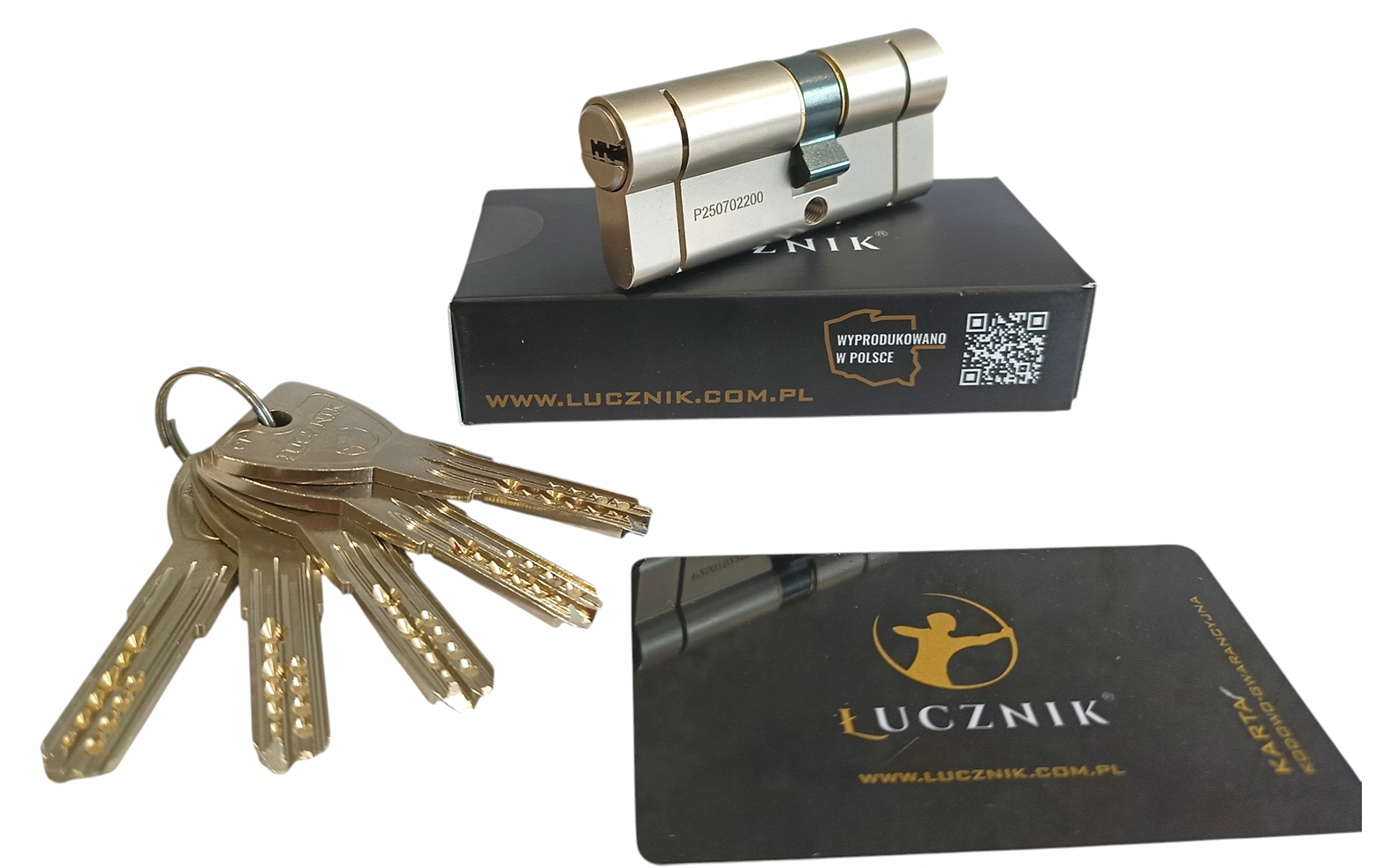 Vložka proti vloupání Cp 35/55 kl. C saténová Łucznik – 5 klíčů