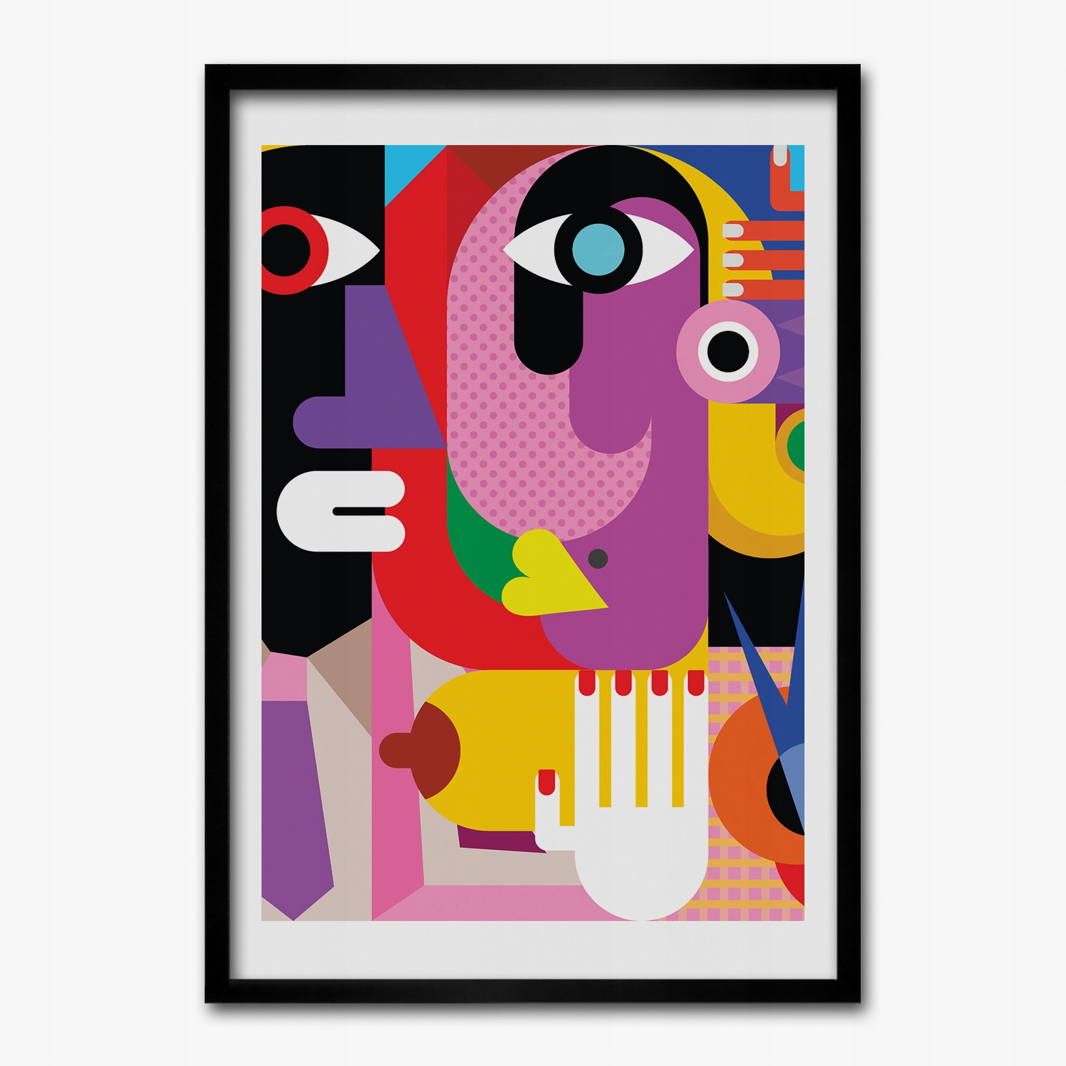 Obraz v ráme na stenu Abstrakcia pop art 50x70