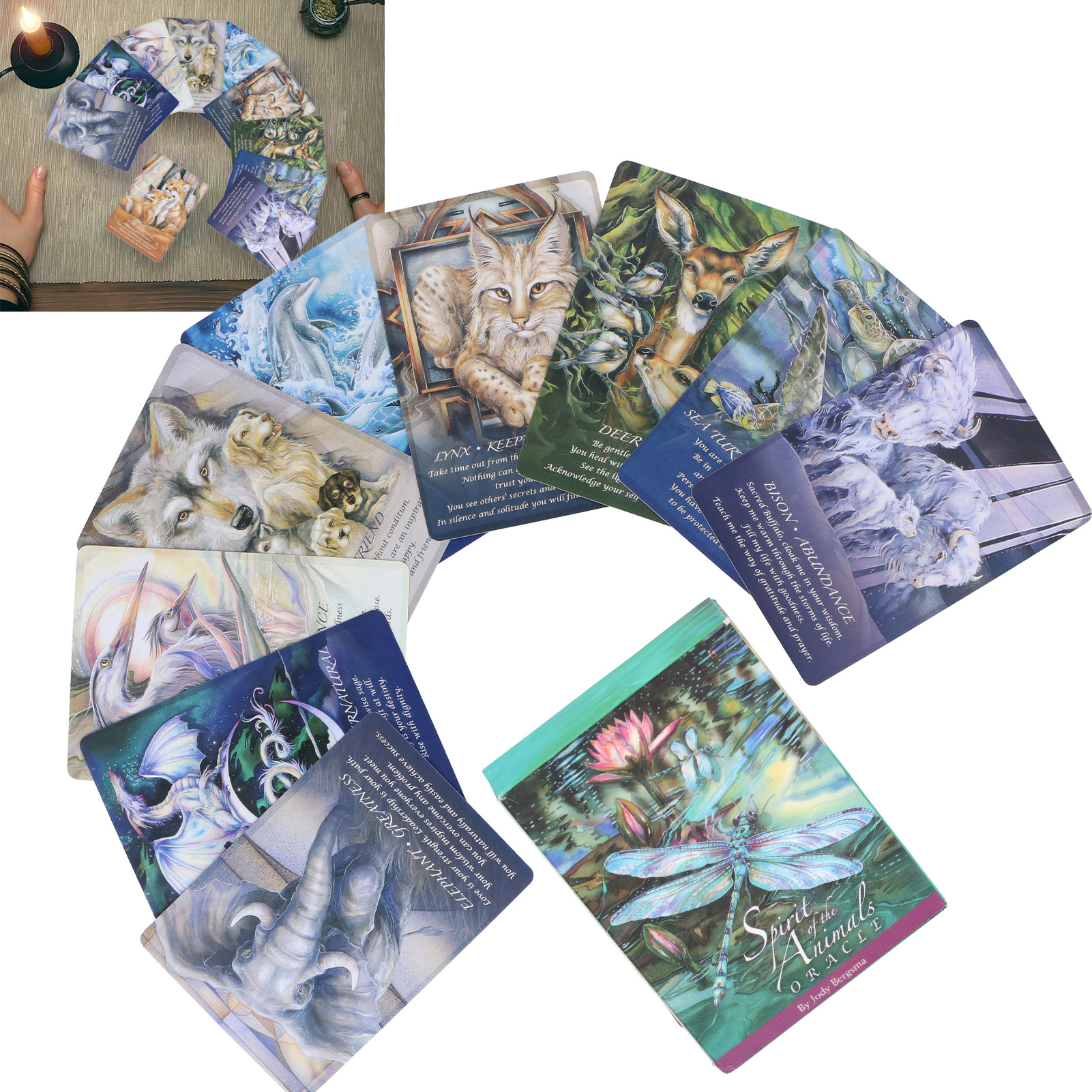 ZESTAW KLASYCZNYCH TAROTA 52 KART ZWIERZĘ WYROCZ Stan opakowania oryginalne