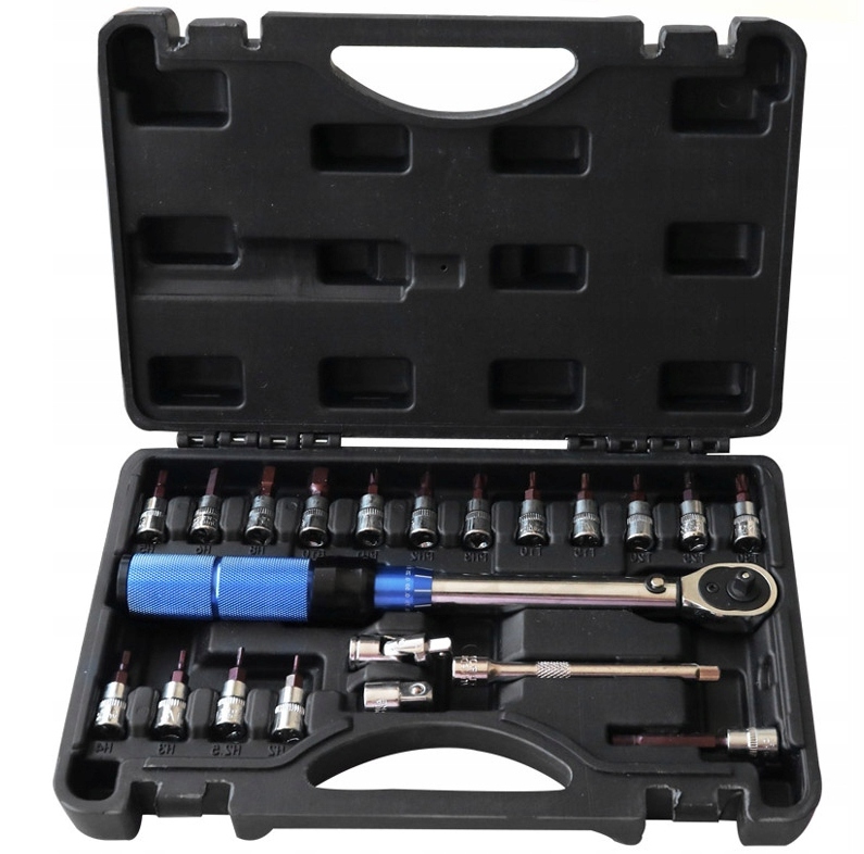 Klucz dynamometryczny do rowerów 21 sztuk 1/4"2-24Nm