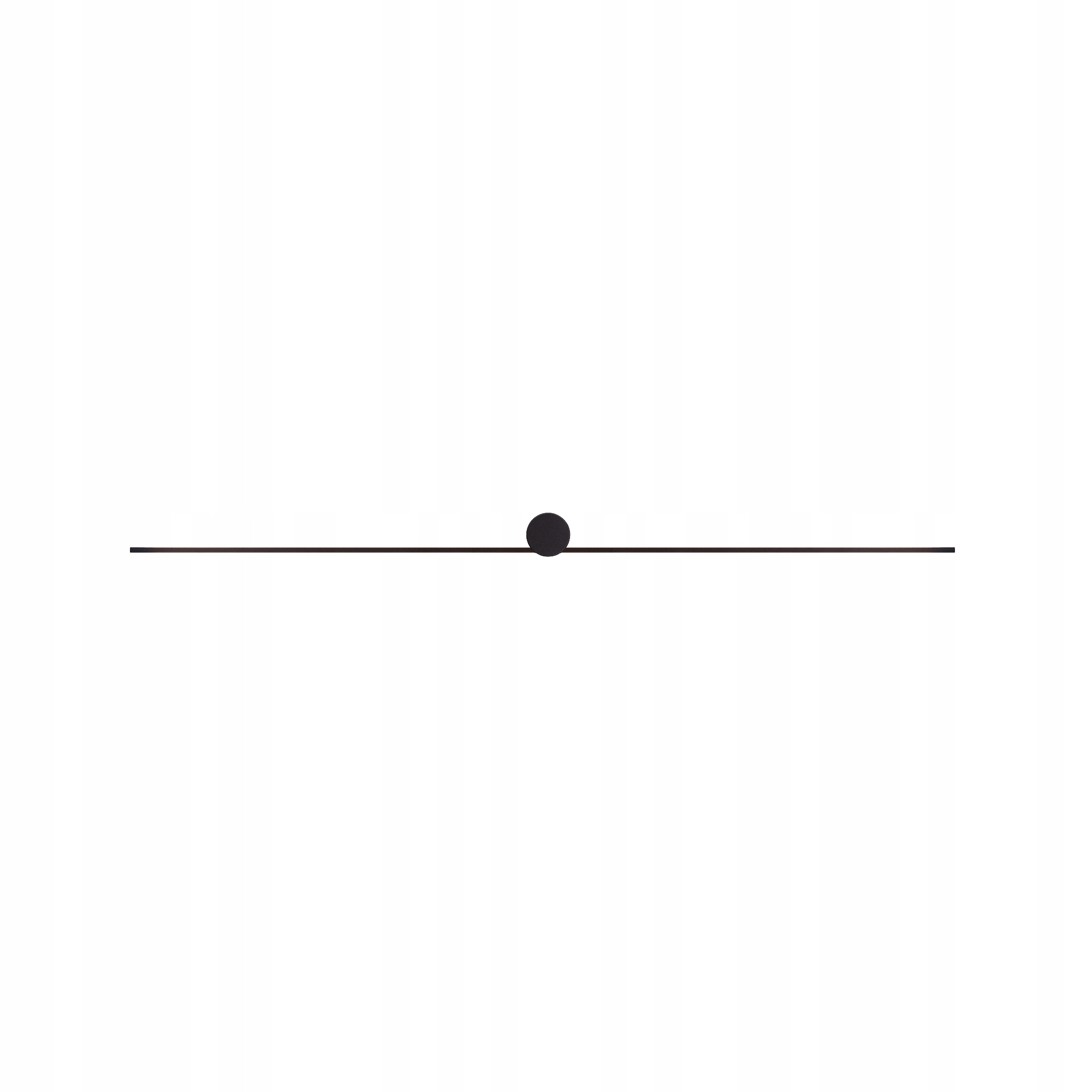 Nástenné svietidlo Nowodvorski Pin Led čierne IP44 kúpeľňa dĺžka 121 cm 6.5 cm