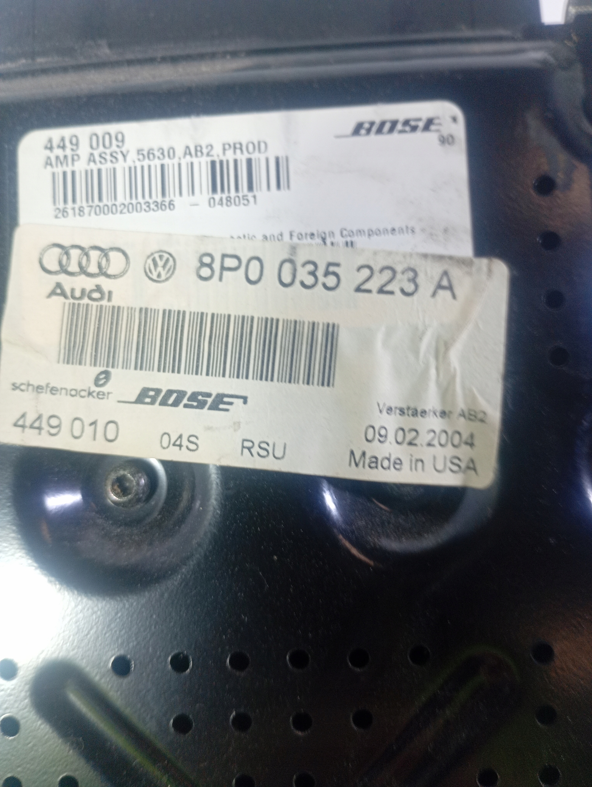 Audi A3 8P 03-13 amplifier OE 8P0035223A