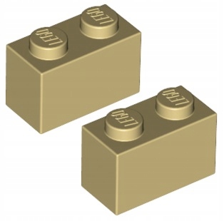 

Lego Klocek 1x2 Beżowy/Tan (3004/4109995) x2