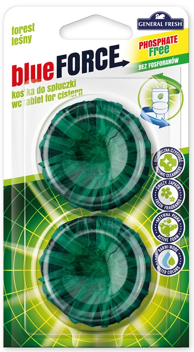 General Fresh FORCE Krążek do spłuczki LEŚNY x 2