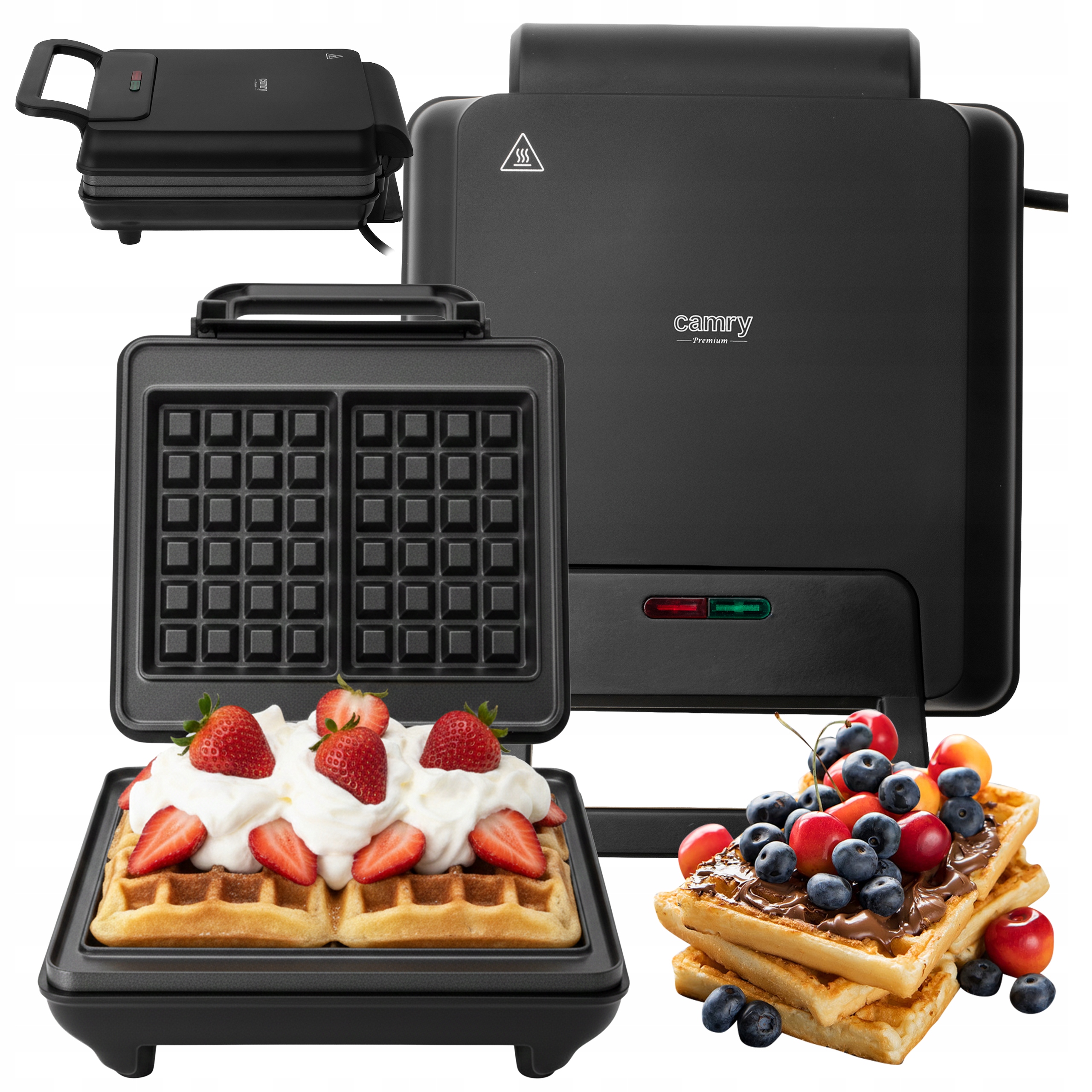 Vaflovač Na 2 Silné, Nadýchané, Křupavé Vafle XXL, Nepřilnavá Povrchová Úprava