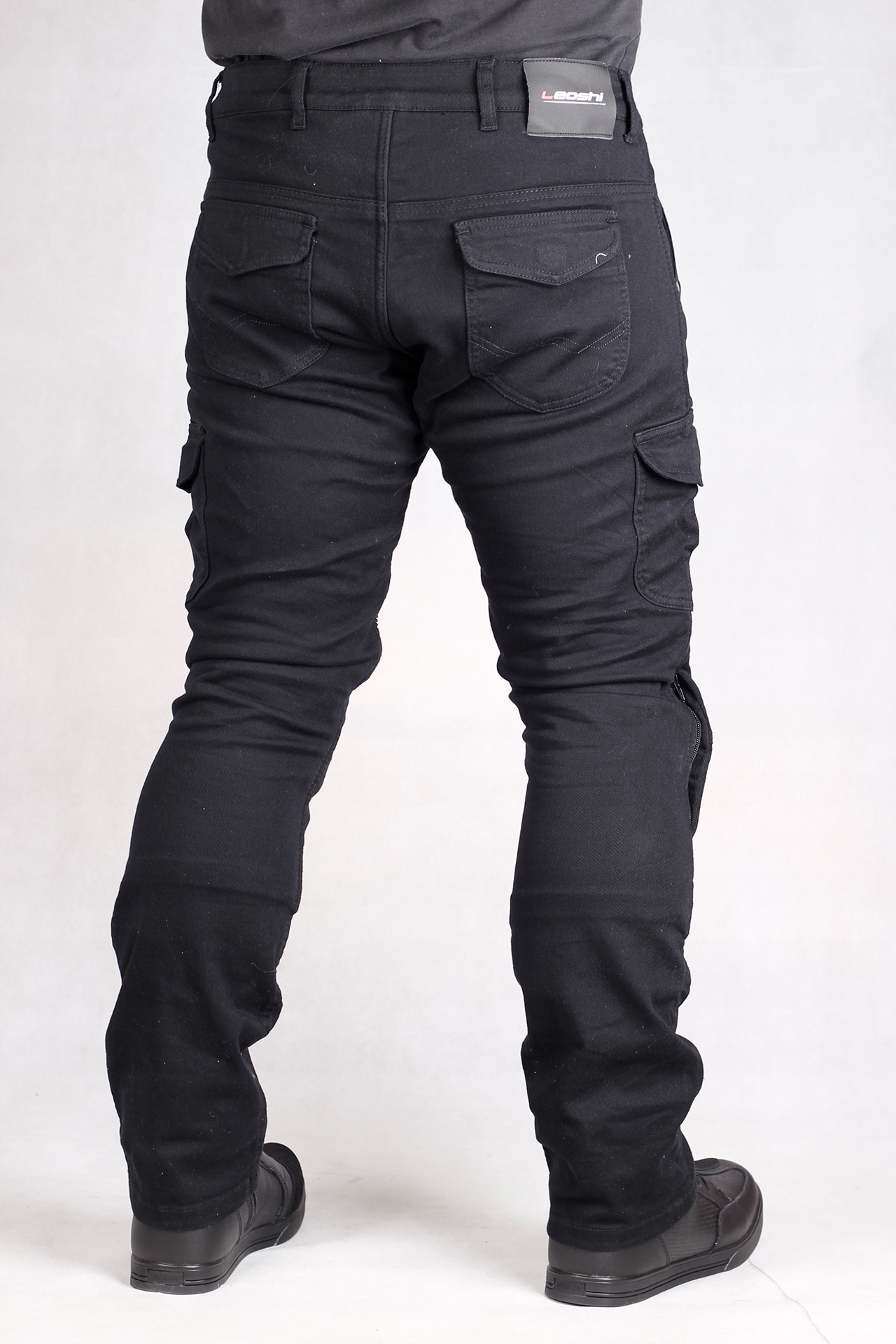 LEOSHI BOJÓWKI MOTOCYKLOWE SPODNIE JEANSY Kevlar Producent Leoshi