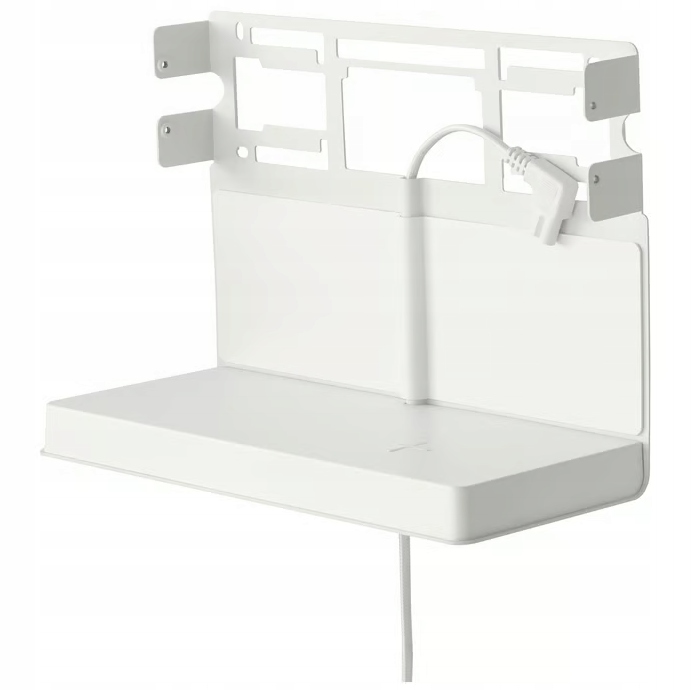 Ikea Symfonisk Police s bezdrátovou nabíječkou, bílá