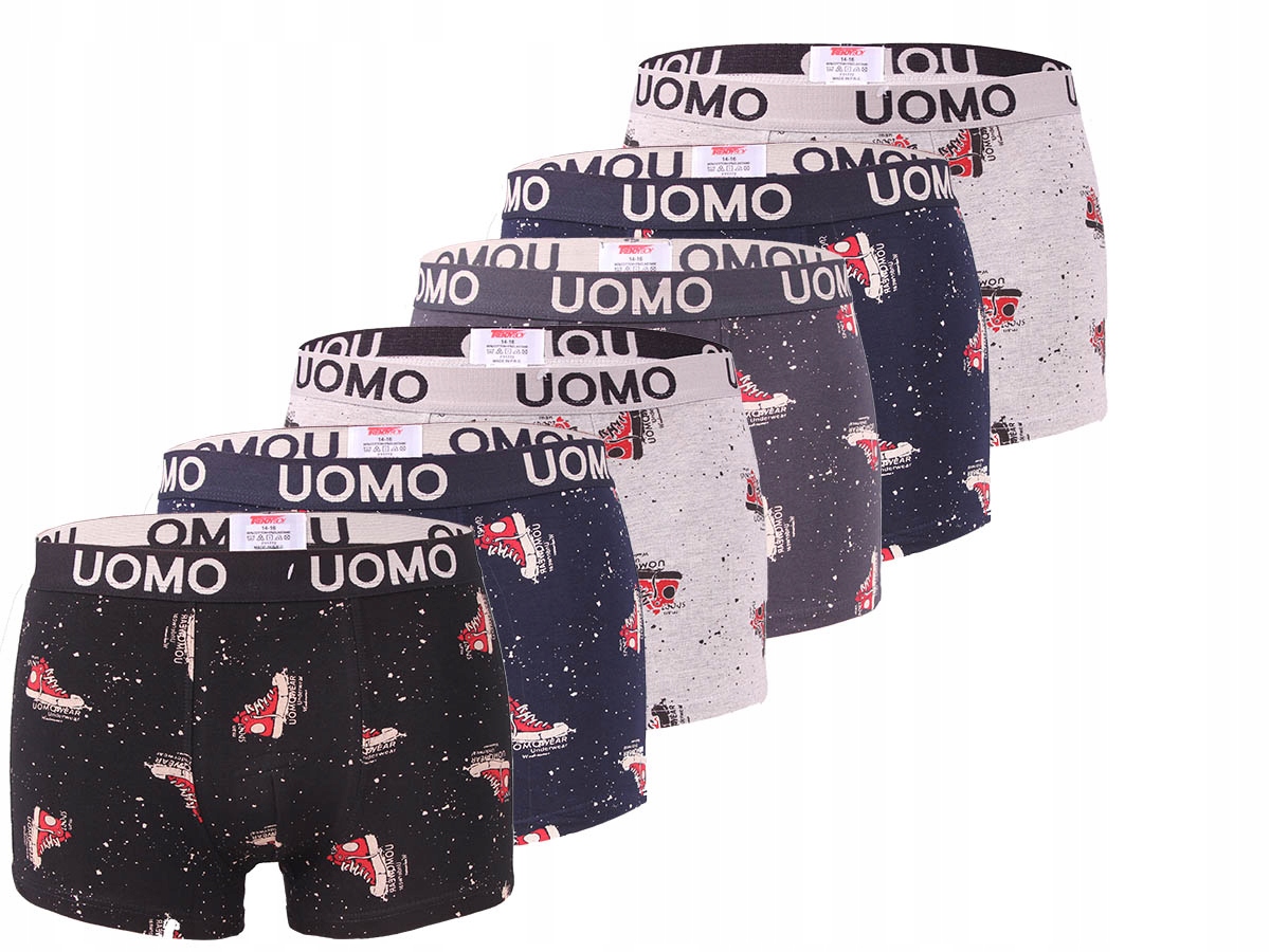 

6x Bokserki Chłopięce Zestaw Jakość 146/158